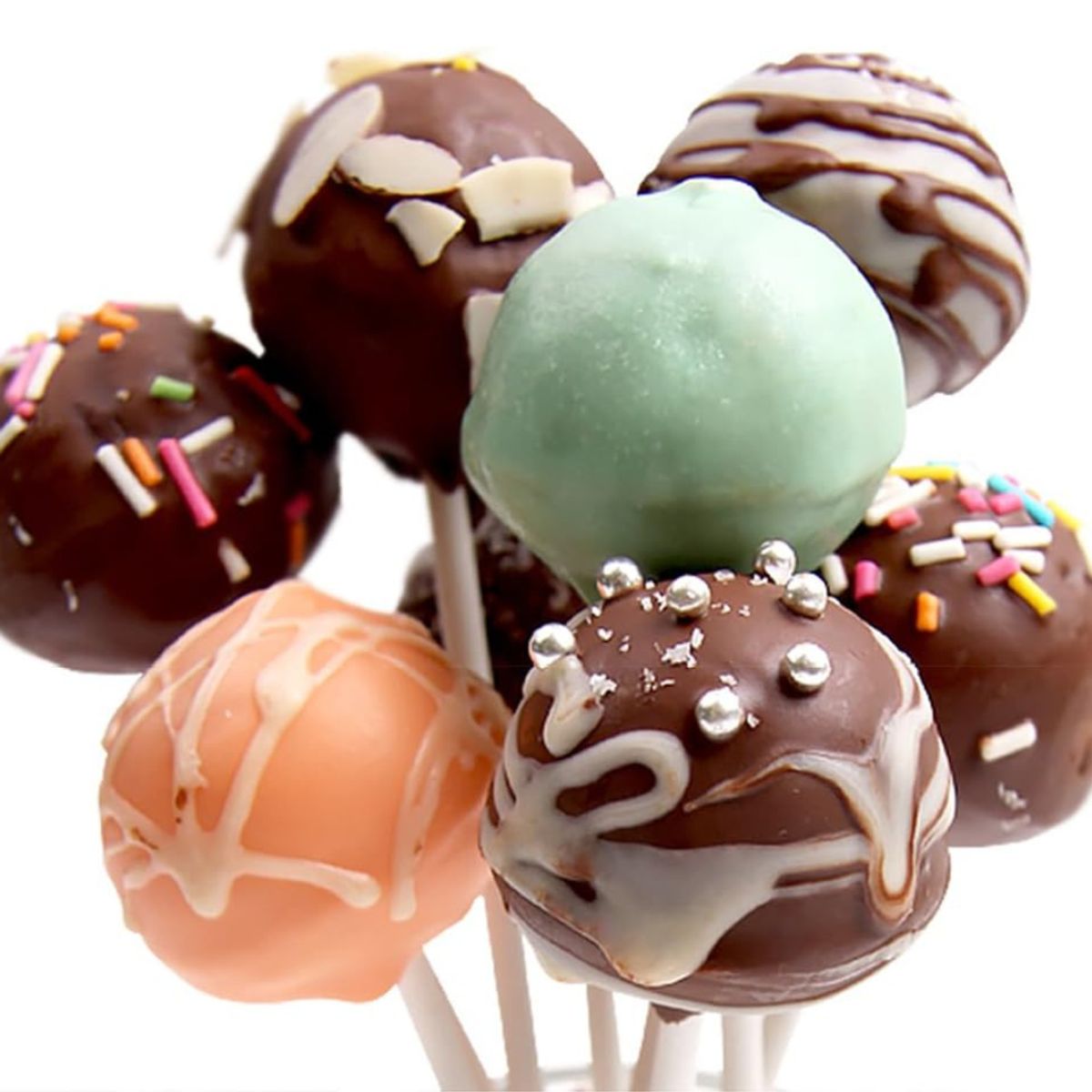 GENERICO - 20 Moldes Helados-Paleta Forma Redonda