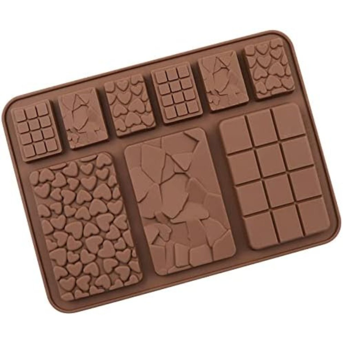 GENERICO - Molde 9 Espacios Chocolate Forma Mixtas