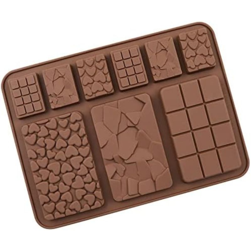 GENERICO - Molde 9 Espacios Chocolate Forma Mixtas