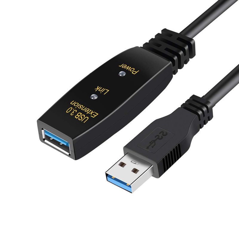 KUANGYE - Cable Usb 3.0 Extension Activo Macho Hembra 5mts