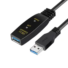 KUANGYE - Cable Usb 3.0 Extension Activo Macho Hembra 5mts
