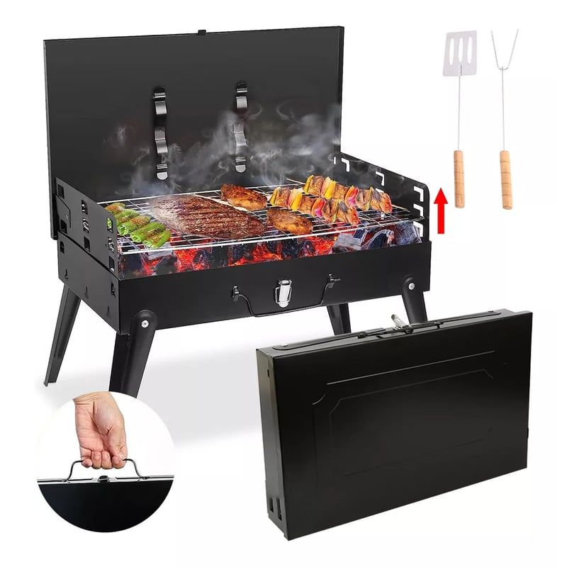 BITART - Parrilla Asados Portátil Carbón Plegable