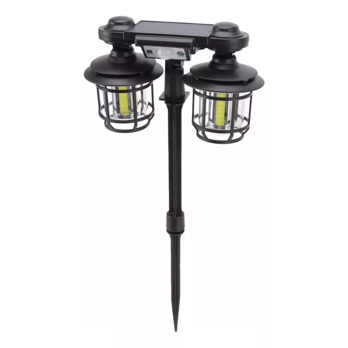 RAF - Lampara Solar Exterior Farol Doble Estaca Led Ideal Jardin