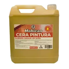 MOHICAN - CERA PINTURA BIDÓN 5 LTS AMARILLA