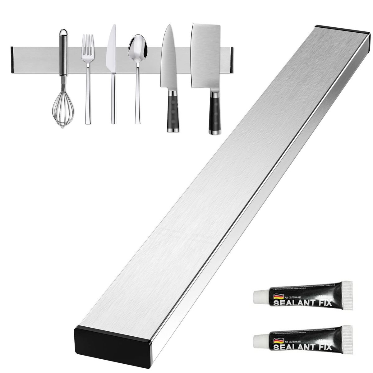 GENERICO - 30cm Barra Magnética Para Cuchillos Acero Inoxidable Para Cocina