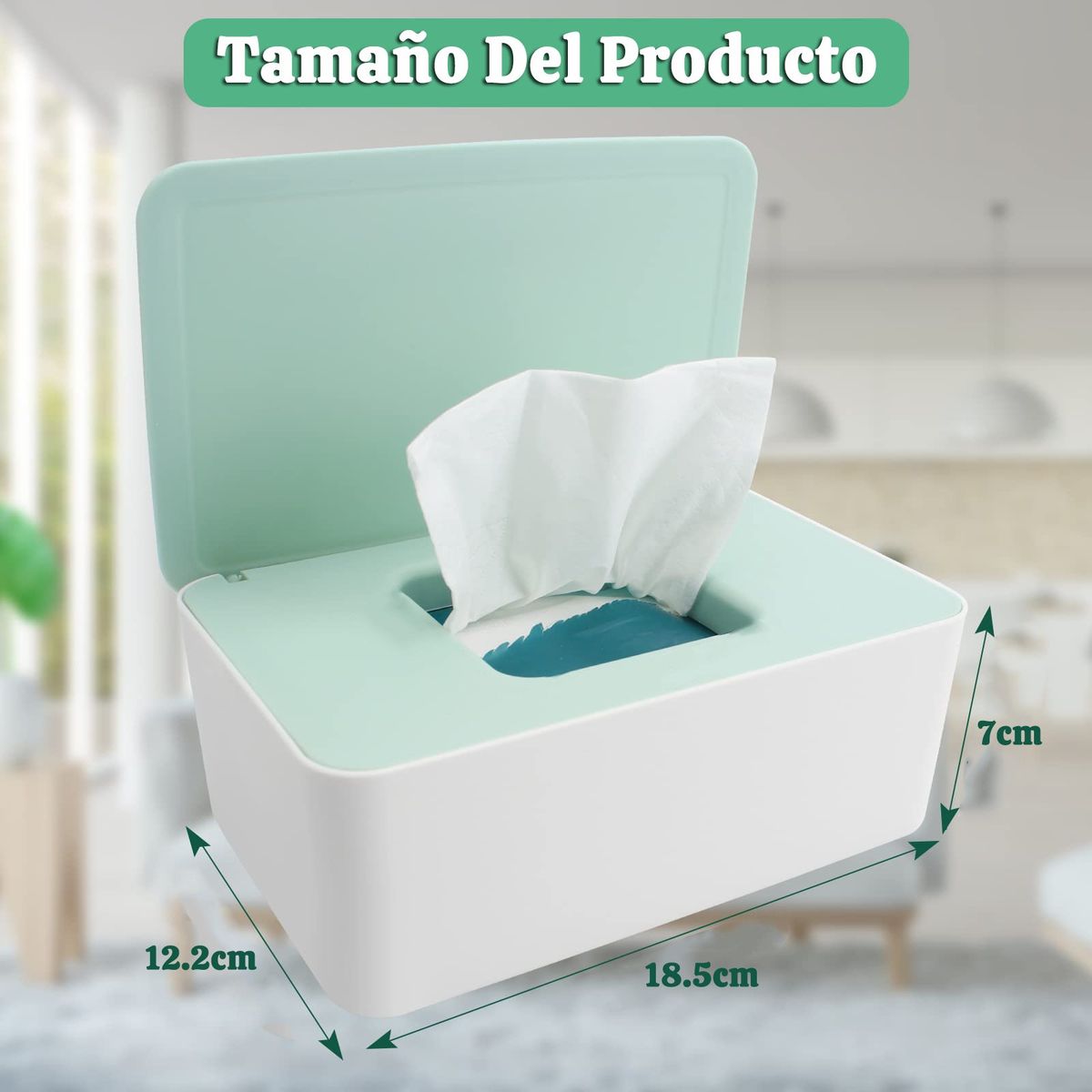 GENERICO - Blanco Caja De Almacenamiento Para Toallitas Húmedas