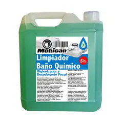 MOHICAN - LIMPIADOR BAÑO QUÍMICO HIGIENIZADOR Y DESODORANTE FECAL 5LTS