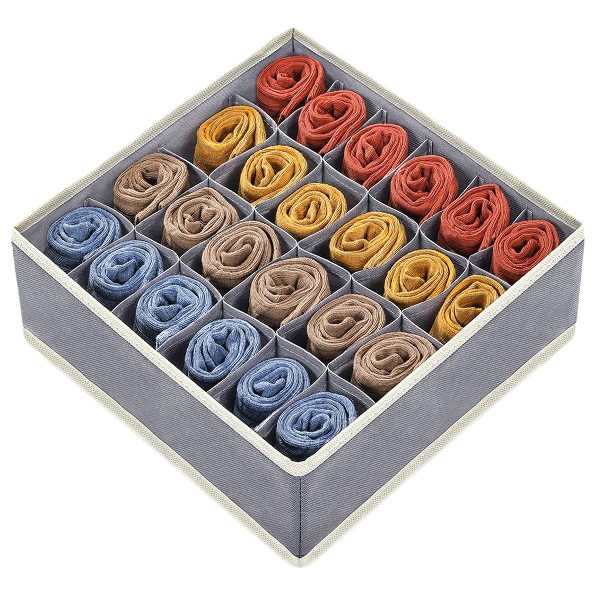 GENERICO - 24 Celda Organizador Cajón Plegable Calcetine Bragas Corbata