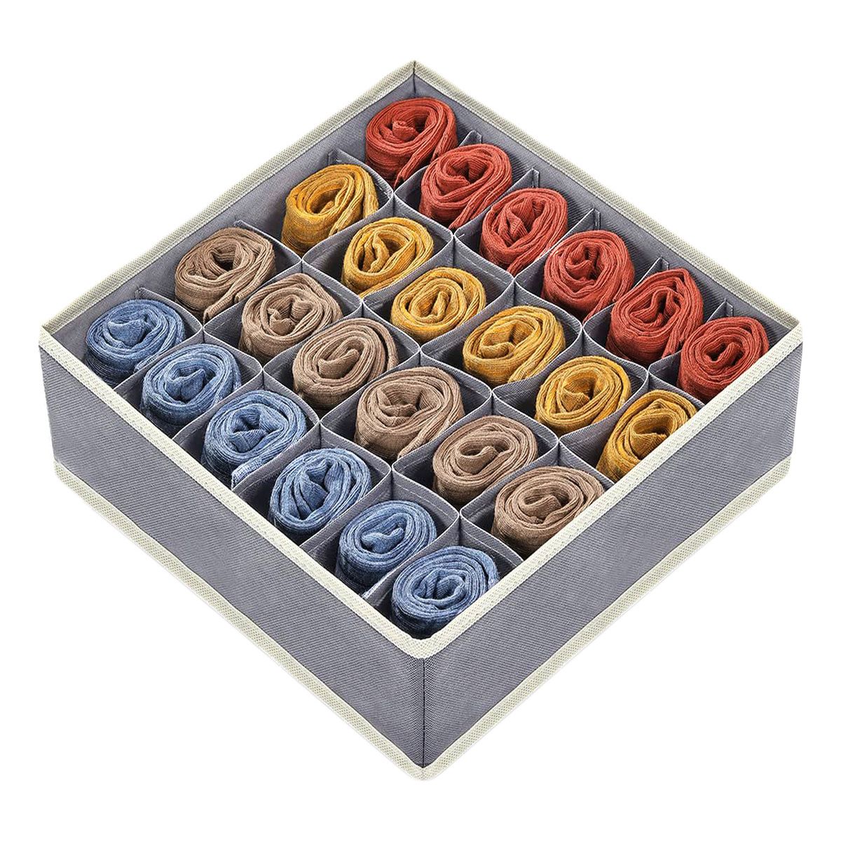 GENERICO - 24 Celda Organizador Cajón Plegable Calcetine Bragas Corbata