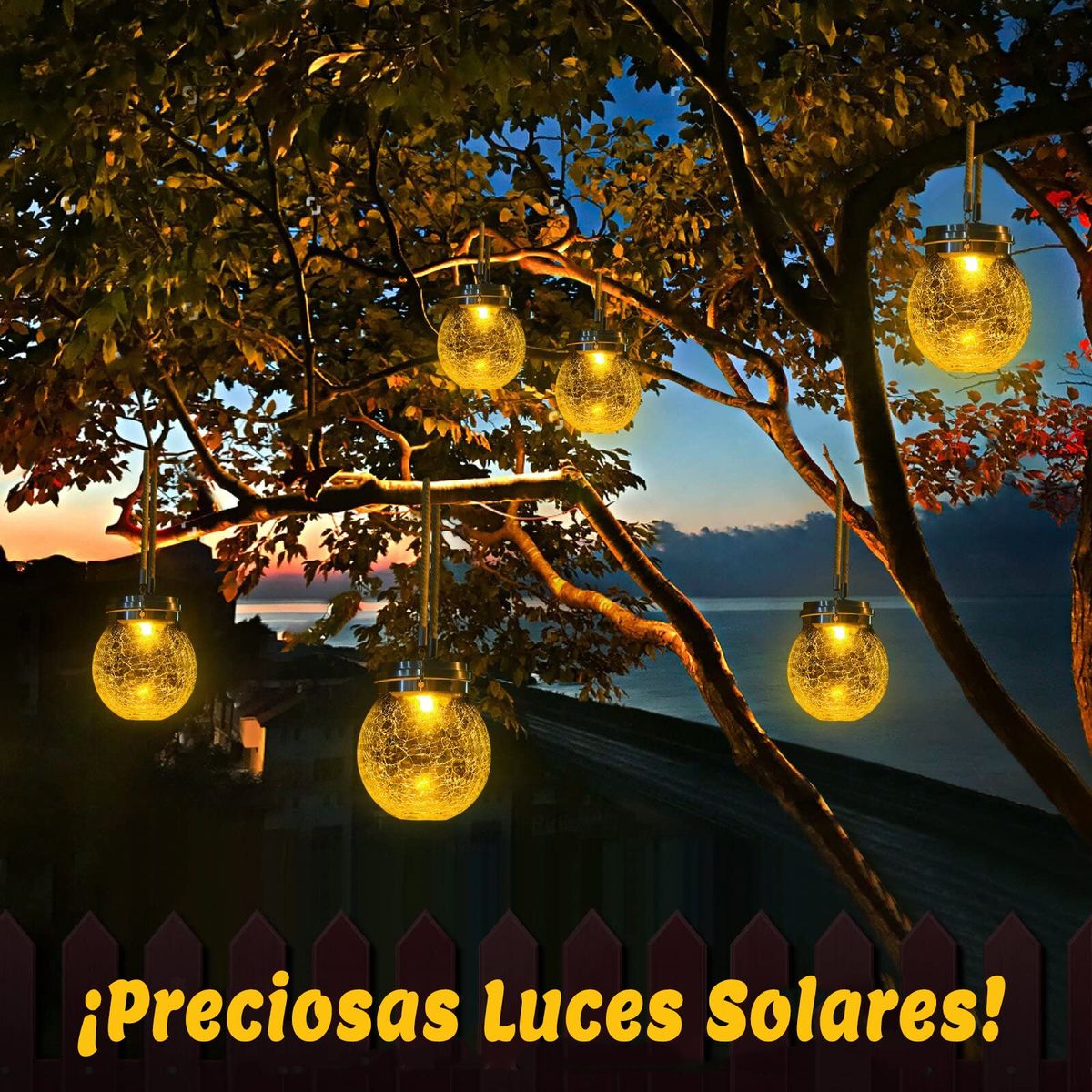 GENERICO - Luz Solar Jardín Impermeable Para Terraza Césped Jardinería