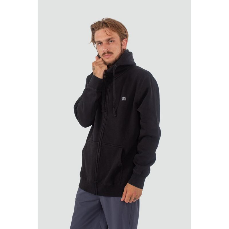 KAYA UNITE - Polerón Hombre Full Zip Daily Negro