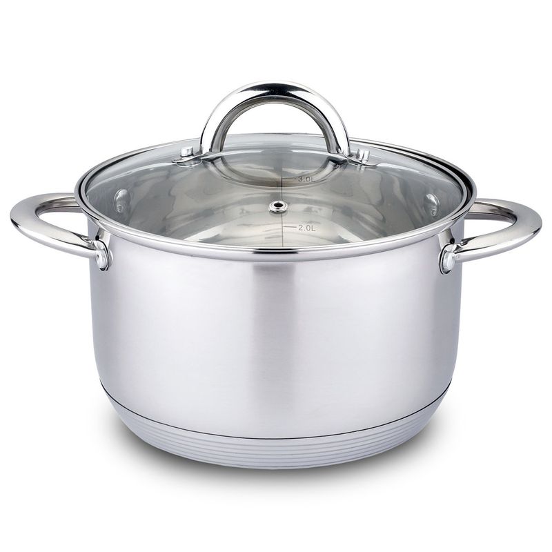 HAUSROLAND - Olla de Acero inoxidable 24 cm 61 Lts
