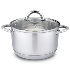HAUSROLAND - Olla de Acero inoxidable 24 cm 61 Lts