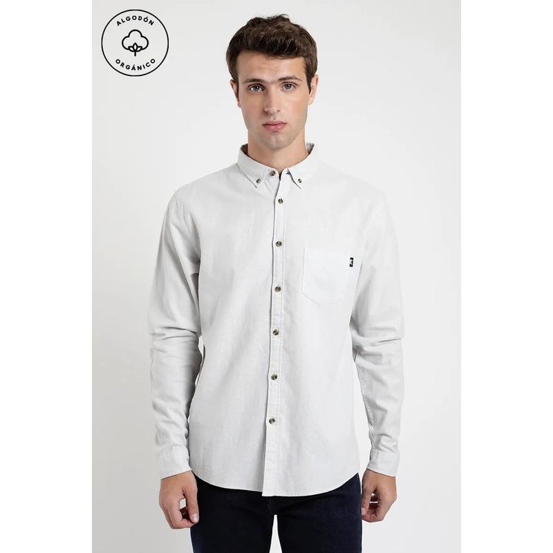 FROENS - Camisa manga larga Lino hielo - Algodón orgánico + lino Froens