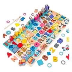 INVENCIBLE - TABLERO MULTIFUNCIONAL DIDACTICO MONTESSORI JUEGO NC23