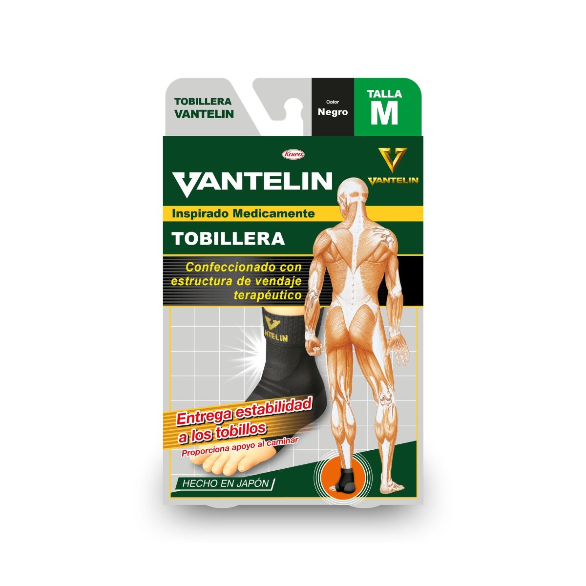 VANTELIN - Tobillera Estabilizadora Vantelin M Negra