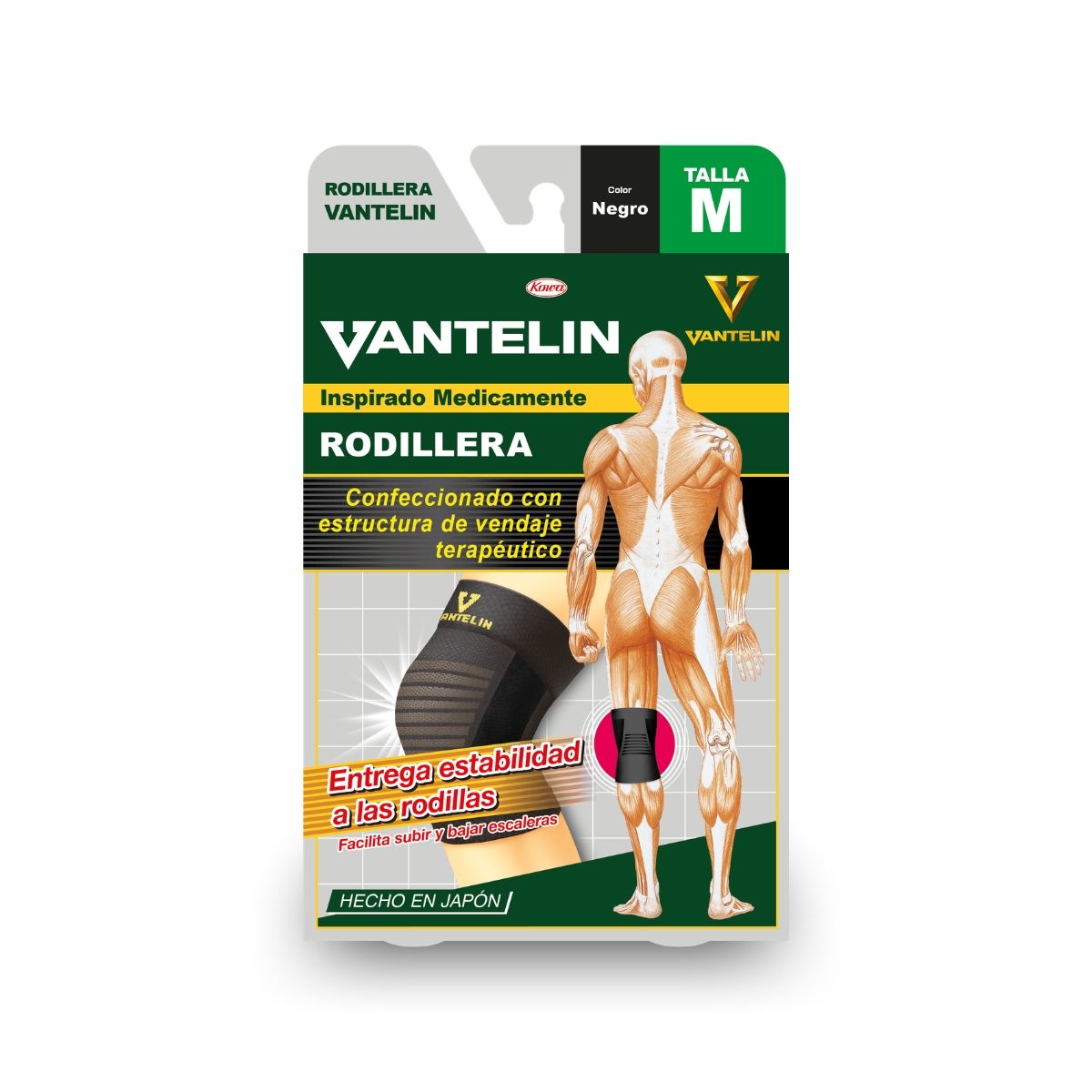 VANTELIN - Rodillera Estabilizadora Vantelin M Negra