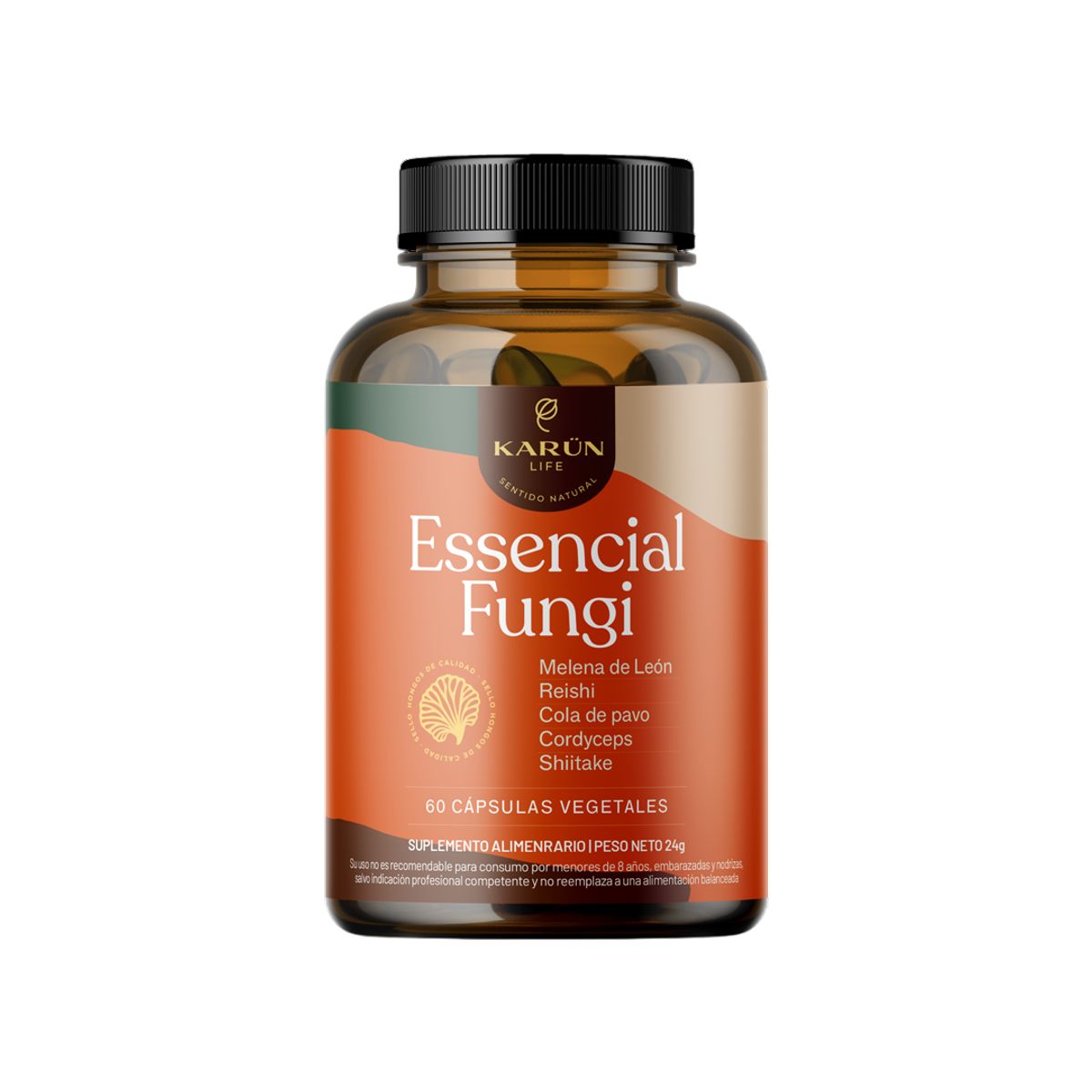 KARUNLIFE - Essencial Fungi Defensa Inmunológica 60 Capsulas Karun Life