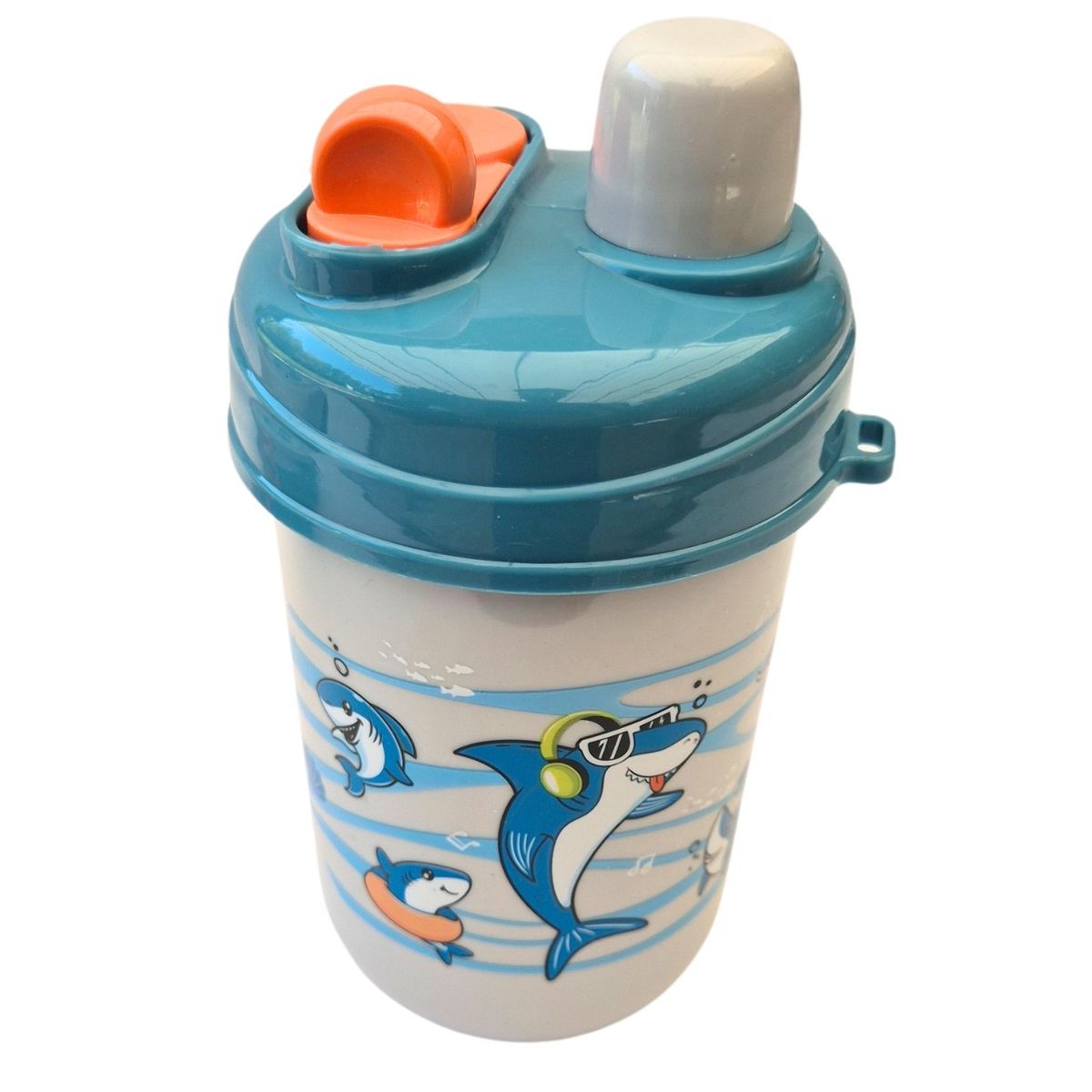 LIKE SHOP - Lonchera Infantil Con Botella Vaso y Cubiertos Colores Azul 34
