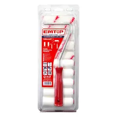 EMTOP - Kit Rodillo 100mm 4” de Pintura + 10 Rodillos