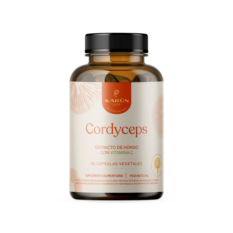 KARUNLIFE - Cordyceps Hongo 760mg - 60 cap - Energía- Karun Life