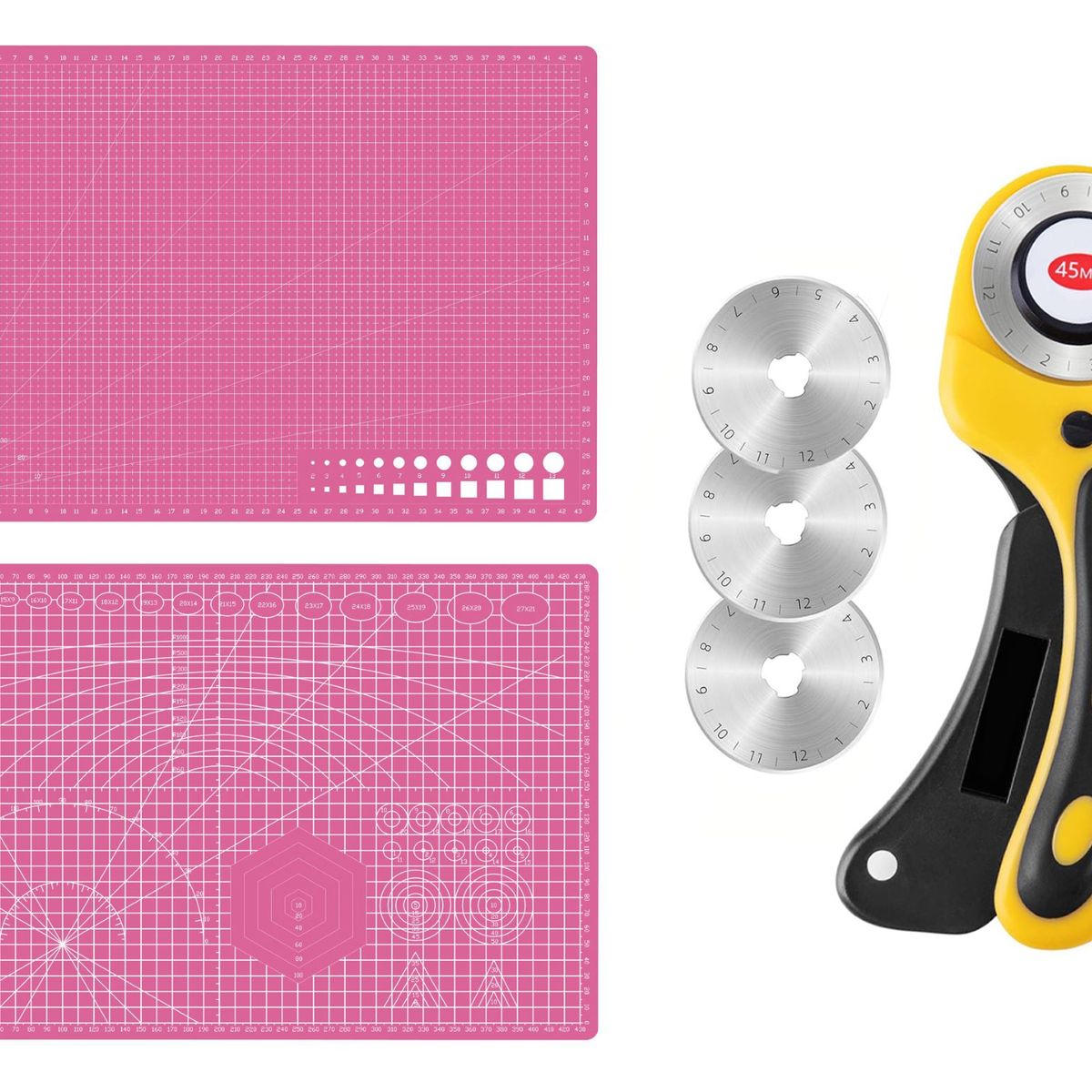 RD - Base Salvacorte A3 30x45cm + Cortador Rotativo + 3c Rosa