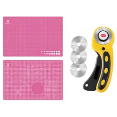 RD - Base Salvacorte A3 30x45cm + Cortador Rotativo + 3c Rosa