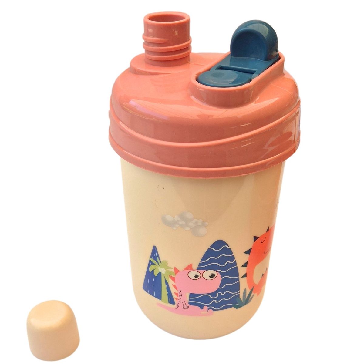 LIKE SHOP - Lonchera Infantil Con Botella Vaso y Cubiertos Colores Beige 34