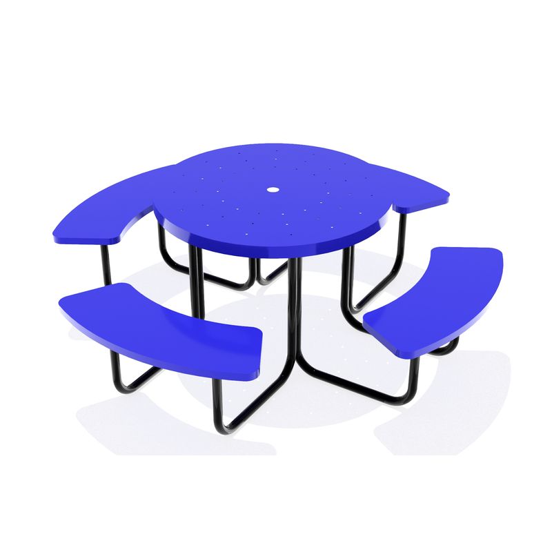 GENERICO - MESA DE PICNIC OCTAGONAL METALICA