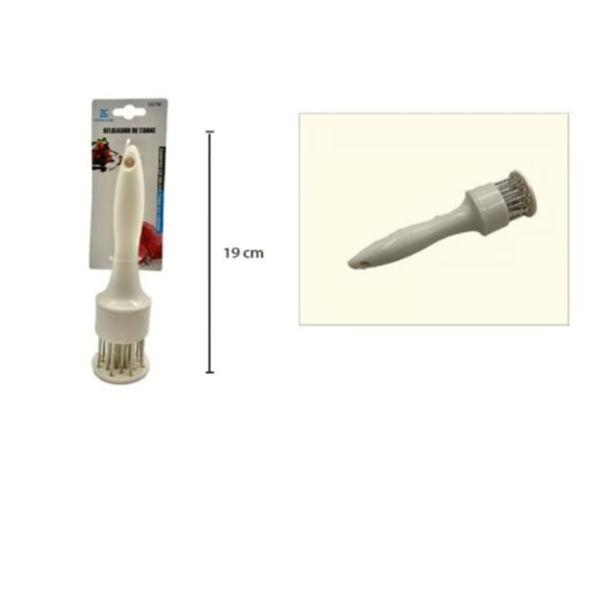 GENERICO - Martillo Ablandador Carne Con Agujas Acero Inoxidable Cocina