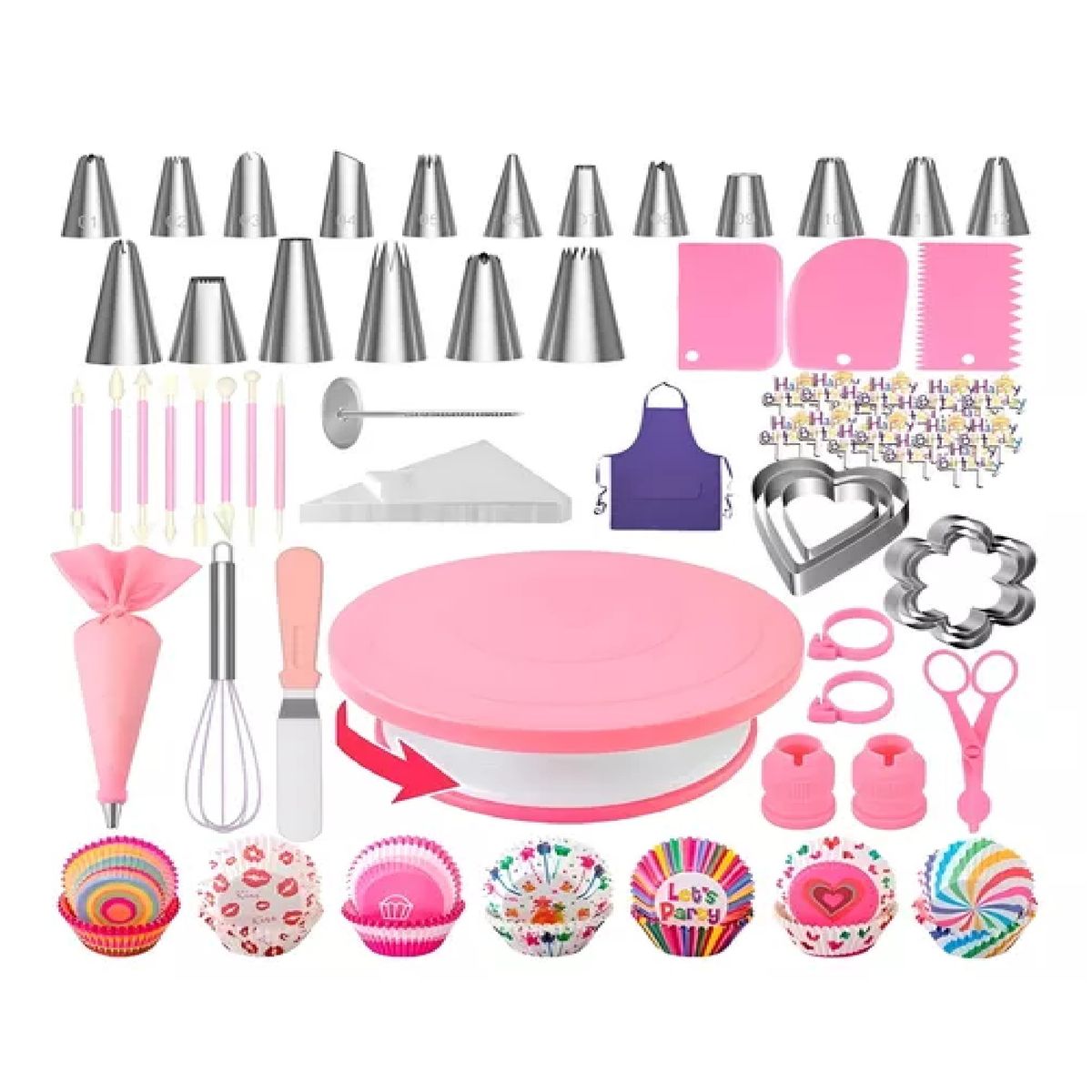 PASTELERIUSCL - Kit Pasteleria Set Reposteria Kit Reposteria Completo 286pcs