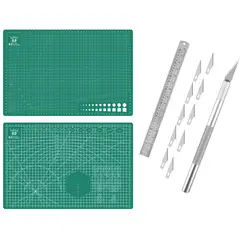 RD - Base Tabla Mat Salvacorte A3 45x30cm+Bisturi+Regla 40cm V