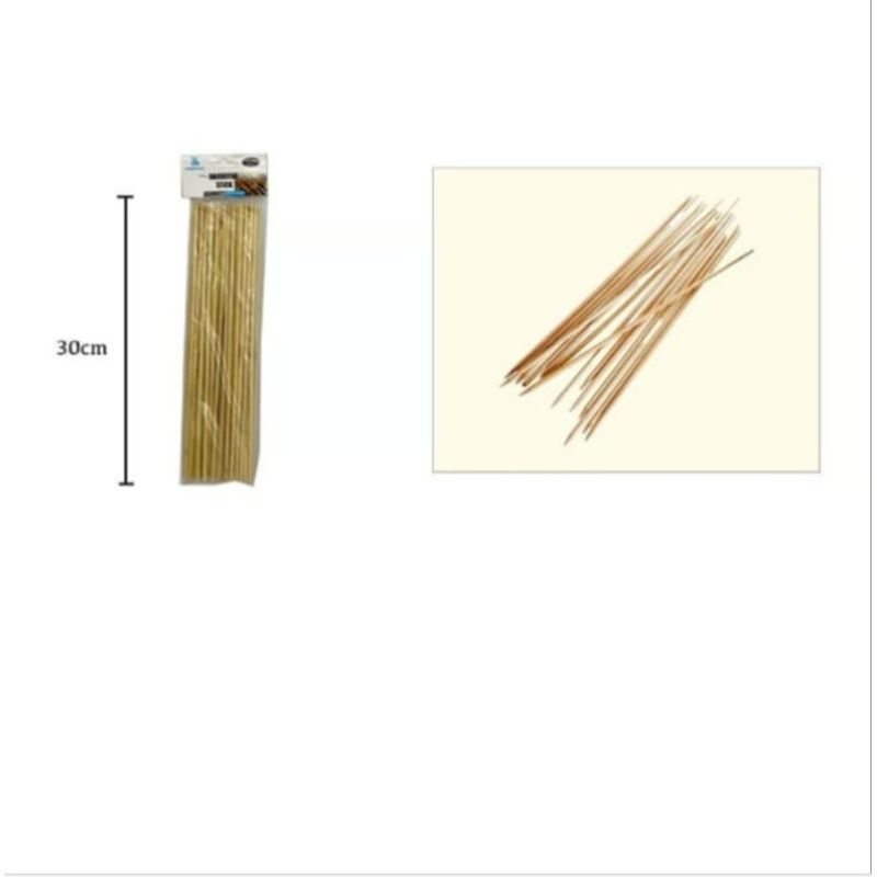 GENERICO - Brochetas De Bambu Para Anticuchos 30Cm