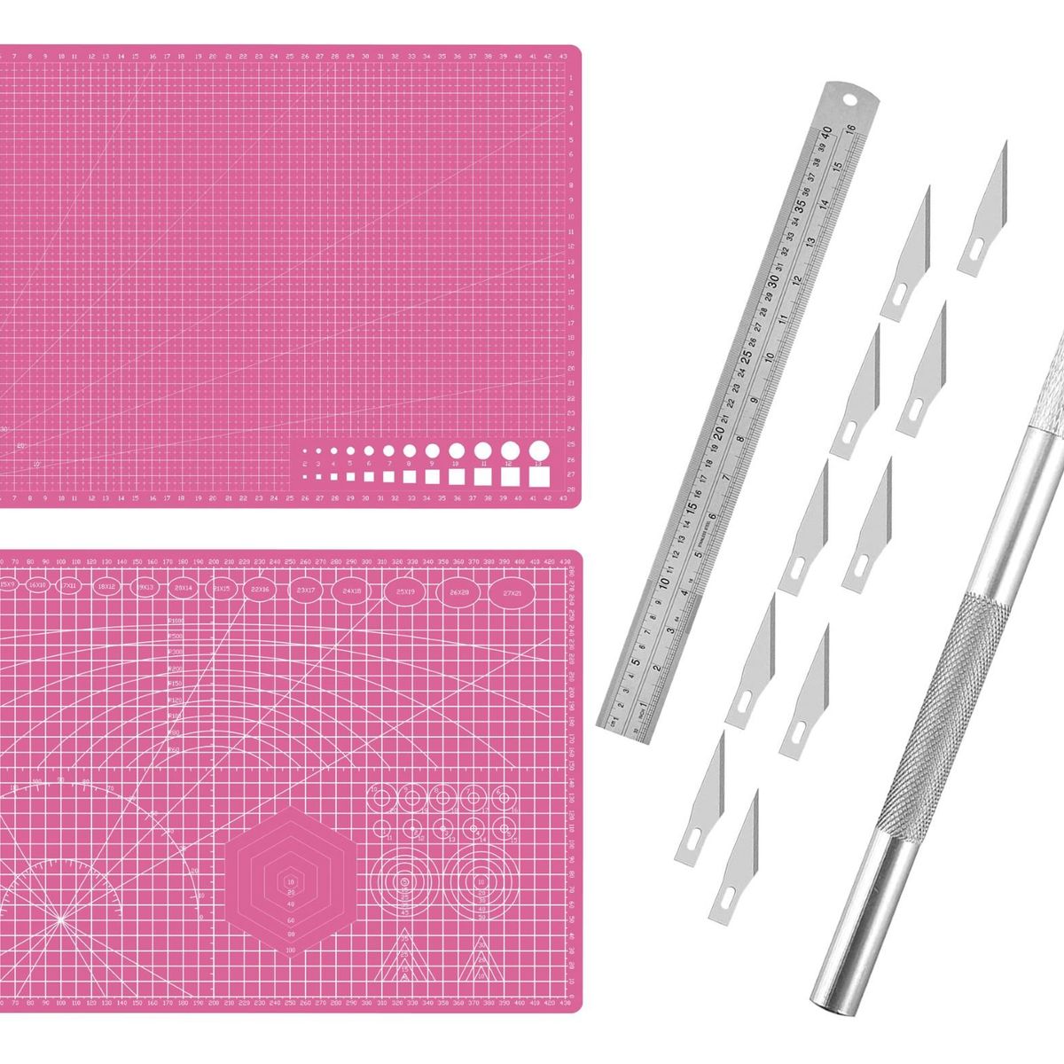 RD - Base Tabla Mat Salvacorte A3 45x30cm+Bisturi+Regla 40cm R