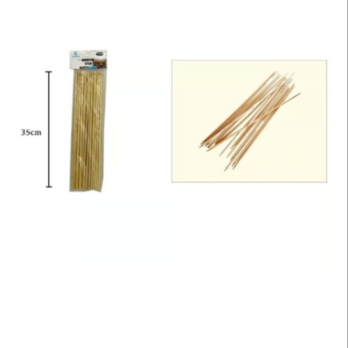 GENERICO - Brochetas De Bambu Para Anticuchos 35Cm