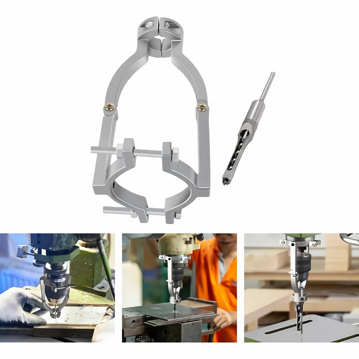 MUNDO MAGIA - Soporte Broca Para Agujeros Cuadrados Hss 1pcs