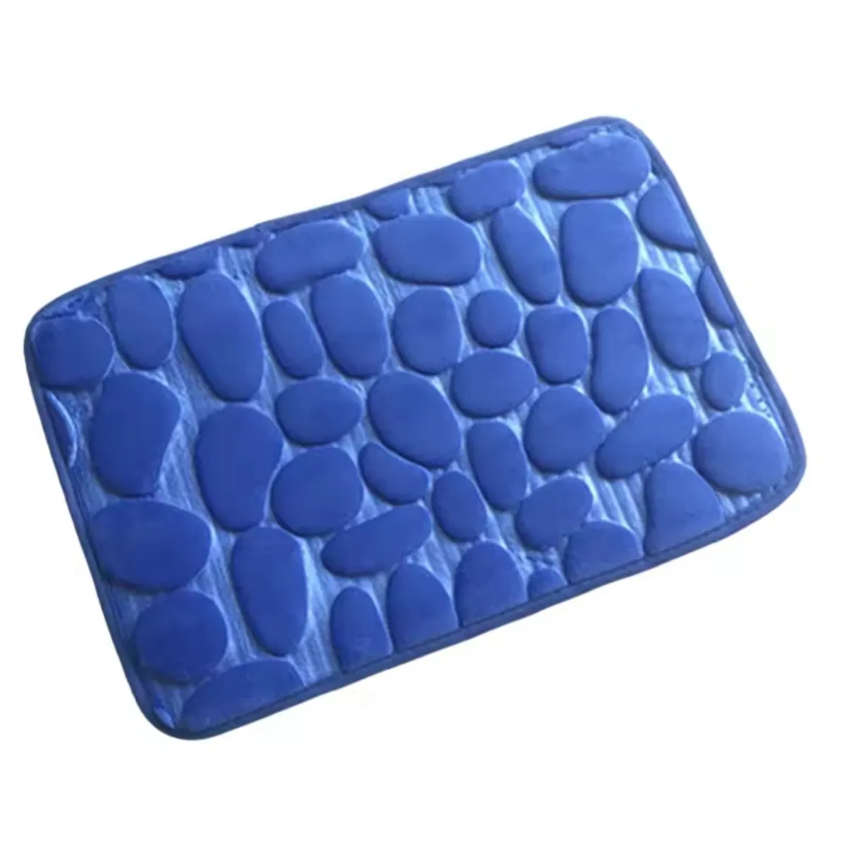 GENERICO - Alfombra Con Diseño Para Baño Azul