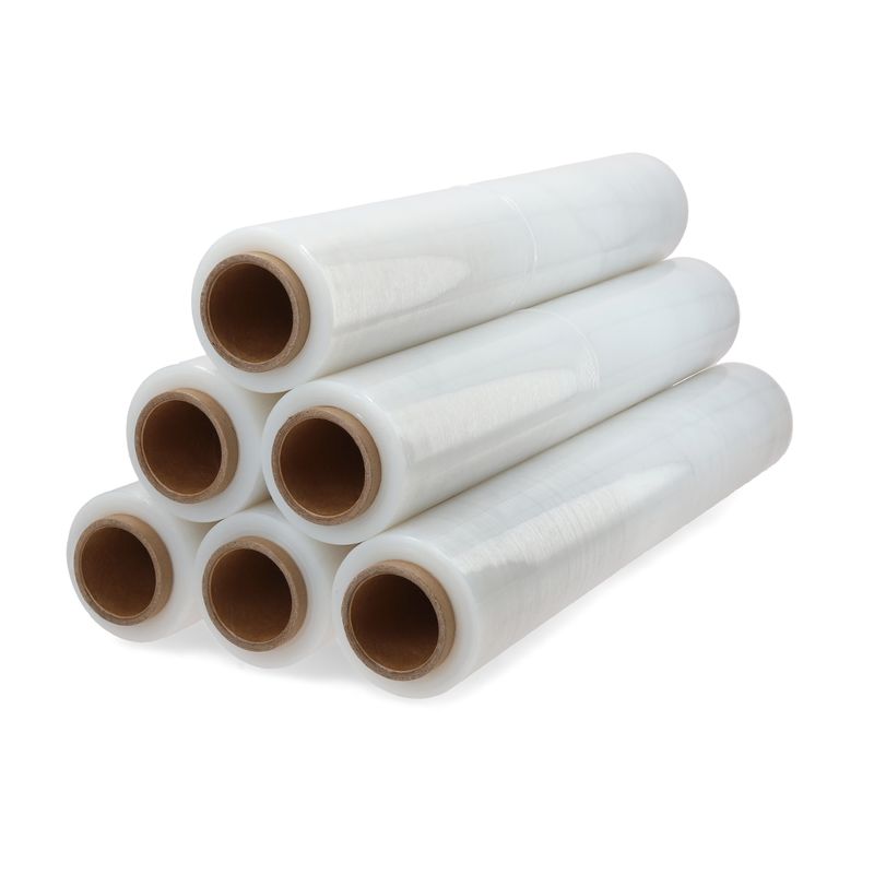 GENERICO - Film Stretch Transparente 2,3kg 500m Pack Mayorista - 6 Uds