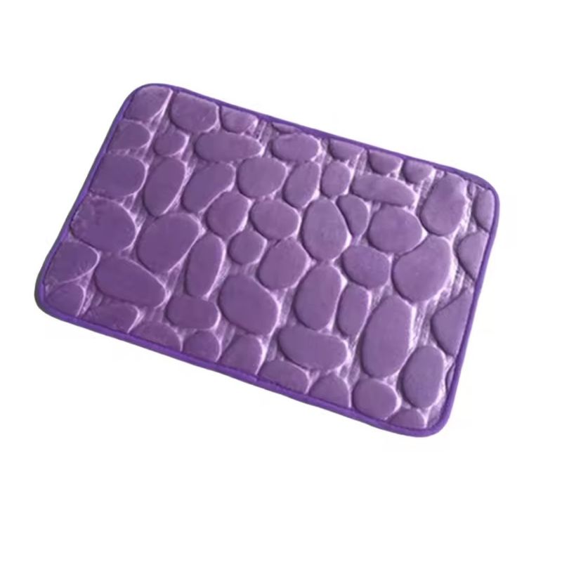 GENERICO - Alfombra Con Diseño Para Baño Lila