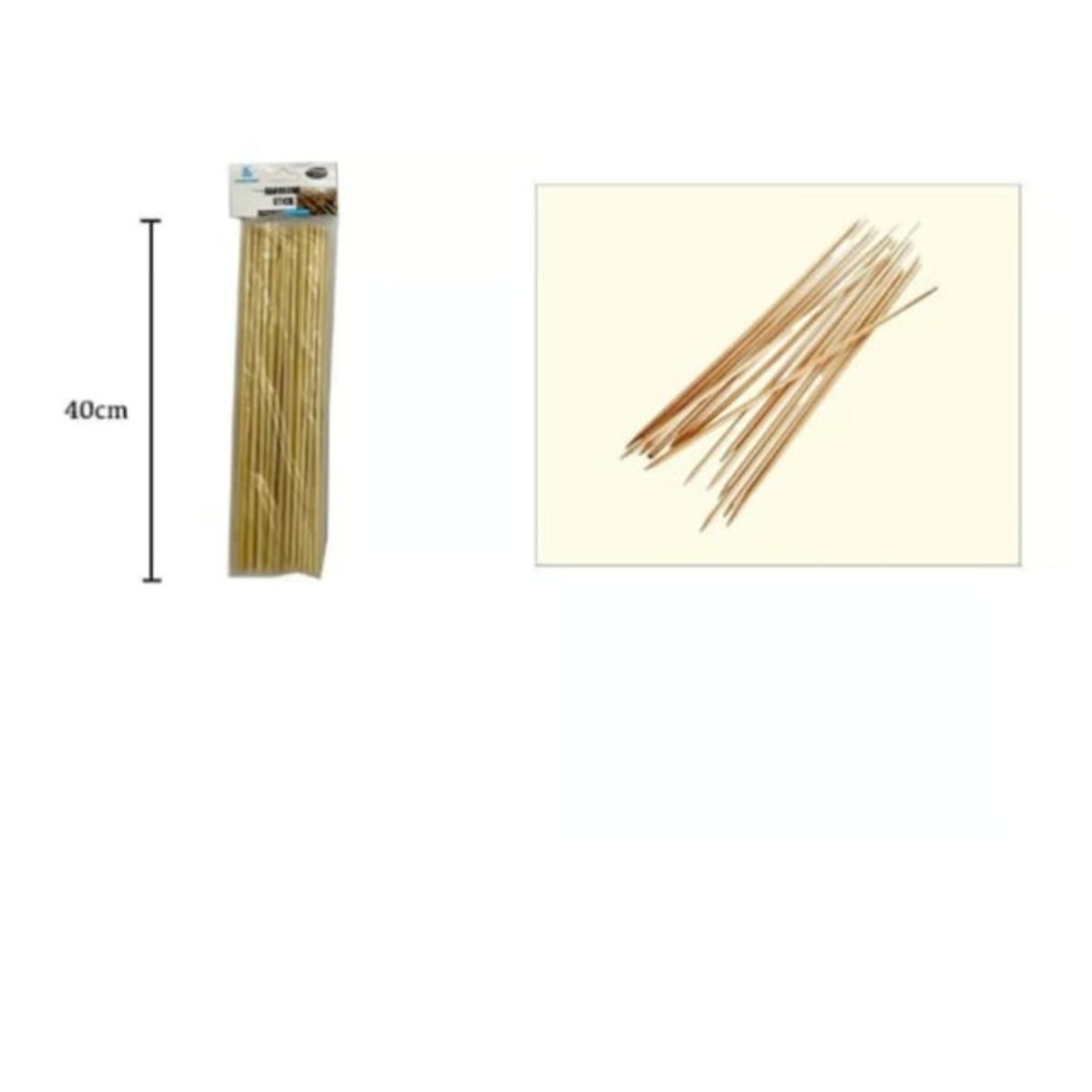 GENERICO - Brochetas De Bambu Para Anticuchos 40Cm