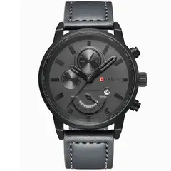 CURREN - Reloj Hombre Black Recon Elegancia Deportivo Original
