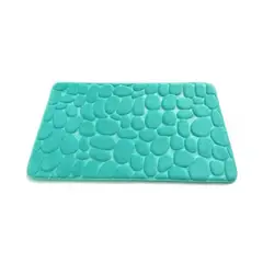 GENERICO - Alfombra Con Diseño Para Baño Verde Agua
