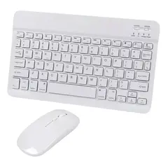 OFERTABKN - Kit Teclado +mouse Inalambrico Bluetooth Para Pc Android Blanco