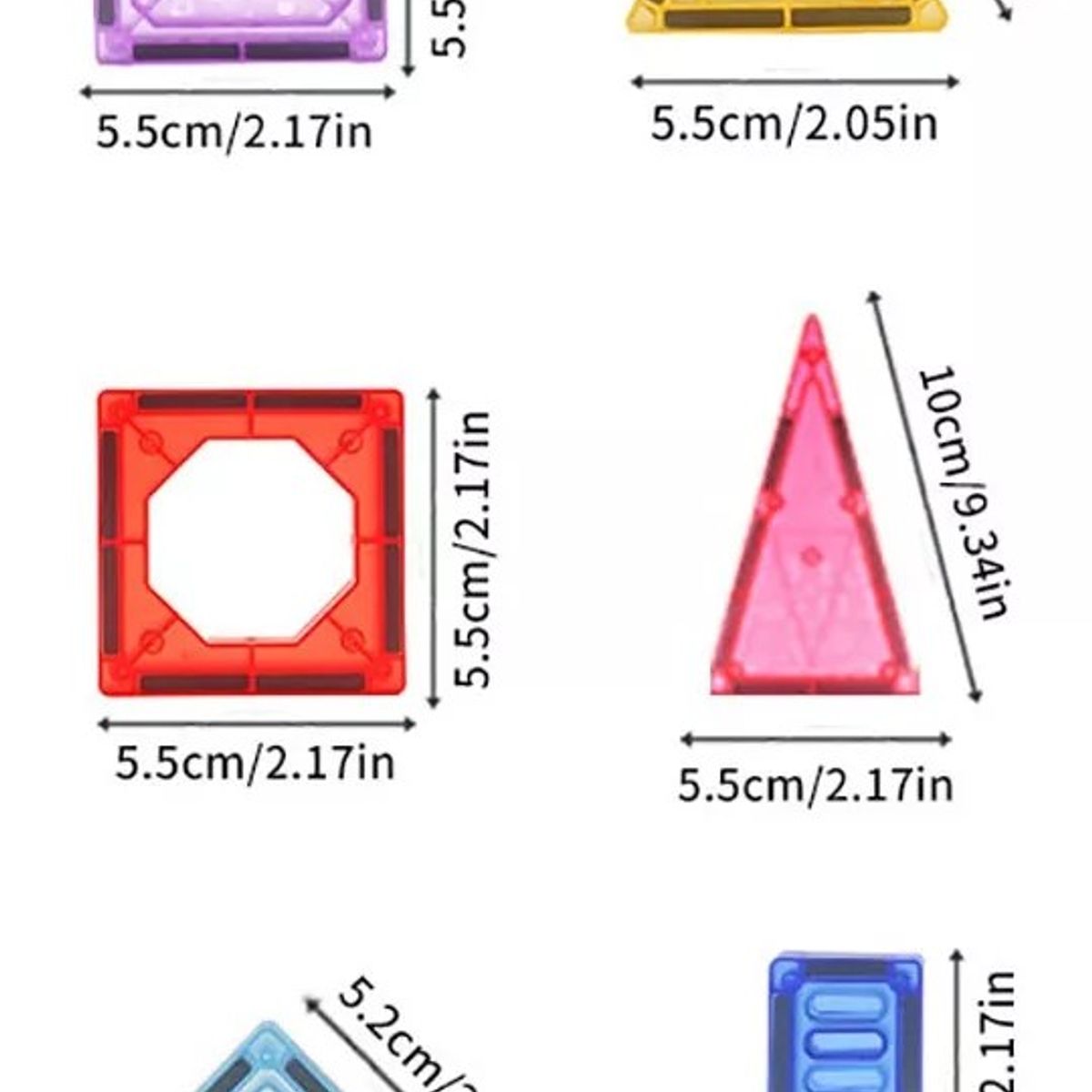 MUNDO MAGIA - Bloques Construccion Para Niños 70pzs Magneticos