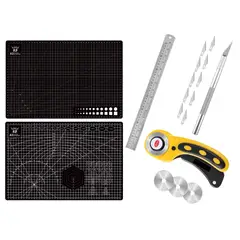 RD - Base Salvacorte A3 30x45cm+ Regla 40cm+Bisturi+Rotativo N