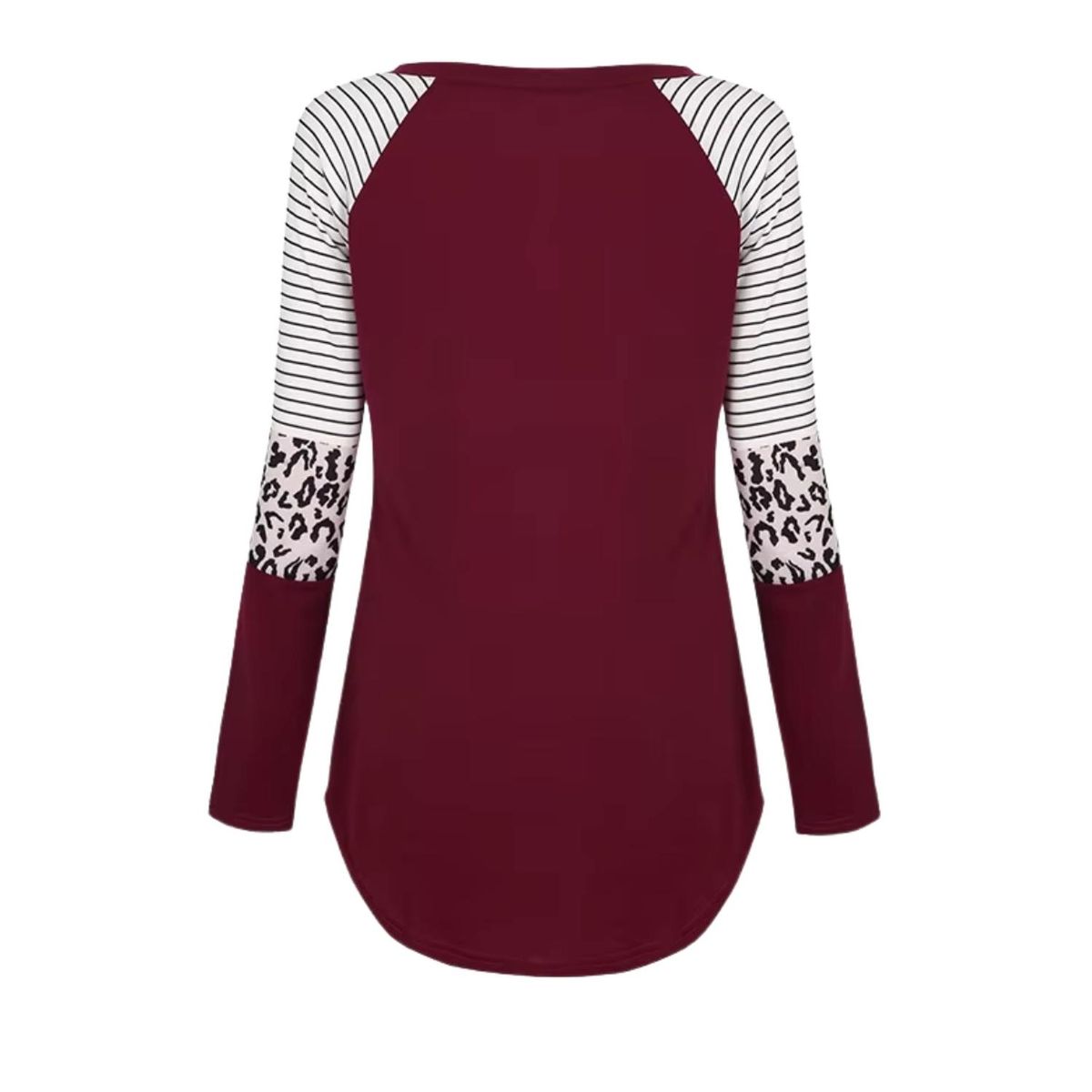 KIVARA - Polera Lactancia Maternidad Manga Larga Gina Burdeo