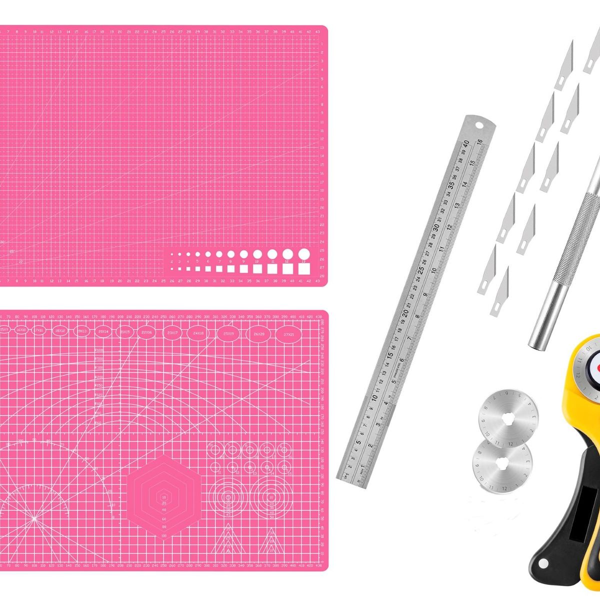 RD - Base Salvacorte A3 30x45cm+ Regla 40cm+Bisturi+Rotativo Rd R