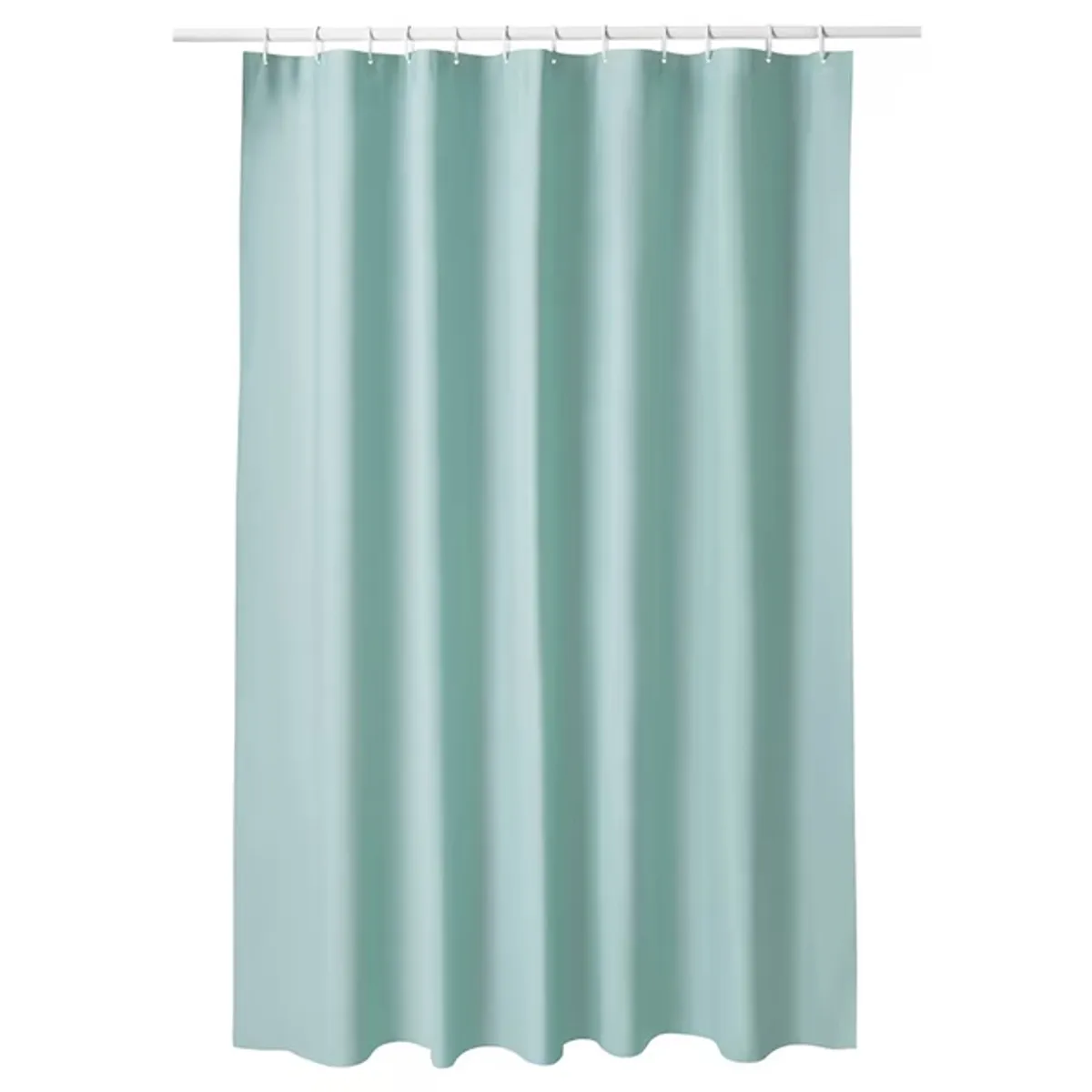 GENERICO - Cortina De Baño 100% Poliéster Celeste