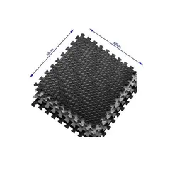 COLOR LAB - Protector de suelo fitness 4 unidades 60x60x12 cm