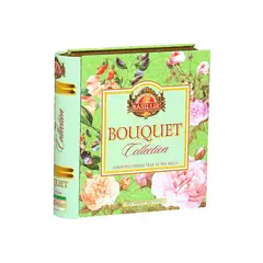 BASILUR - Te Verde Surtido Libro Bouquet 32 bolsas